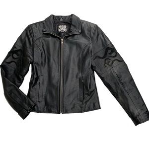 Highway One Vintage Leather Motorcycle Jacket Size Medium